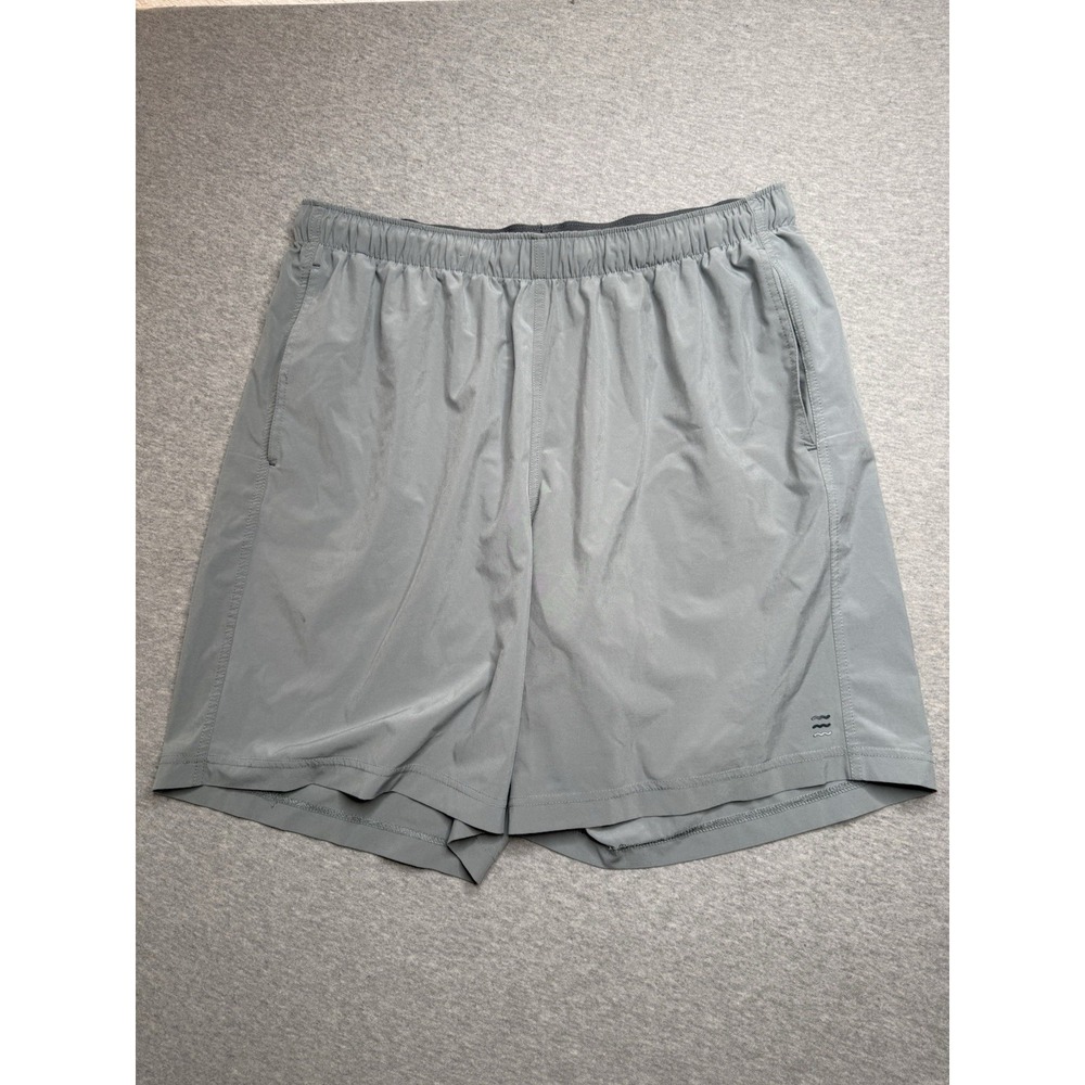 Free Fly Breeze Shorts Mens Sz XL Gray‎ 8" Stretch Performance Gym